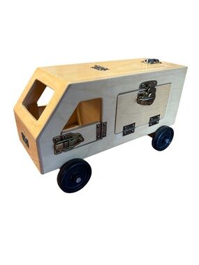 TAG Toys Lock-Up Van Wooden Montessori Learning Toy